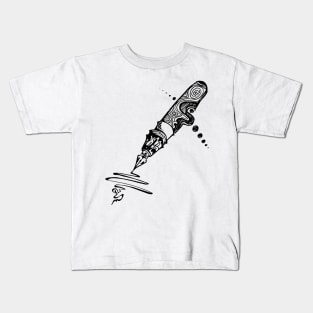 Pen abstract style Kids T-Shirt